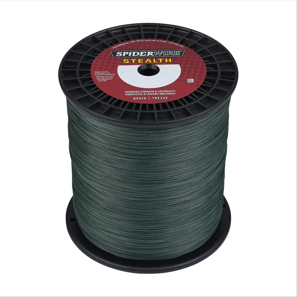 Spiderwire Stealth Superline, Moss Green, 80Lb | 36.2Kg, 3000Yd | 2743M Braided Fishing Line, Suitable For Freshwater And Saltwa