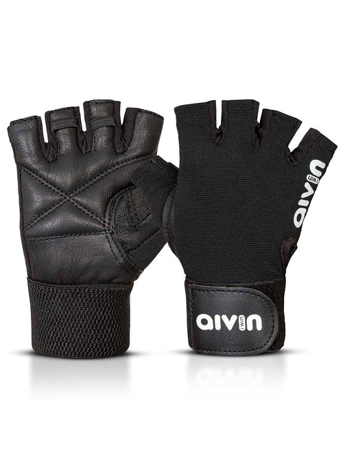 Aivin Booster Gym Gloves For Men | Workout Wrist Support Gym Gloves (Black, Xl)