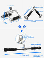 Power Guidance Triceps Pull Down Attachment, Cable Machine Accessories For Home Gym, Lat Pull Down Attachment Weight Fitness - L