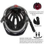 Exclusky Kids Bike Helmet with LED Light - Adjustable Multi-Sport Youth Helmet for Boys & Girls, Ages 5-12, Fits 50-57cm, Cyclin