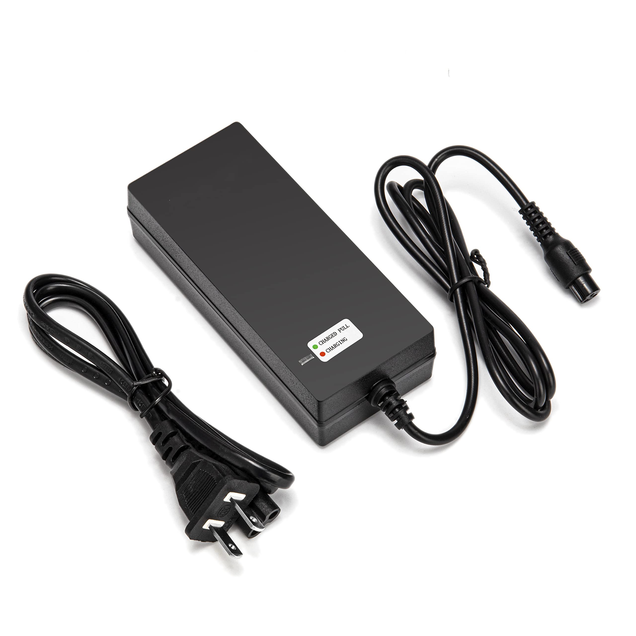 Evaplus 42V Charger Powerfast 3-Prong Inline Connector For 36V Pocket Mod, Sports Mod Lithium Battery, Battery Charger For Elect