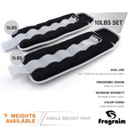 Ankle Weights For Women, Men And Kids - 5 Lbs X 2 Strength Training Wrist/Leg/Arm Weight With Adjustable Strap For Jogging, Gymn