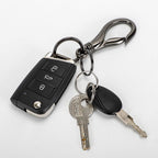 Besyl Black Commerce Keychain With 2 Key Rings, Office And School Heavy Duty Car Key Chain For Men And Women
