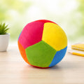 Tedcity Multicolor Soft Football Plush Toy  Kids Stuffed Sports Ball, Fun Gift for Boys & Girls | 12 cm