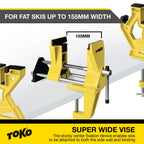 Toko Freeride Ski Vise Grip For Tuning And Waxing - Secure No Slip Grip And Holding Position For Freestyle And Jumping Ski Edge