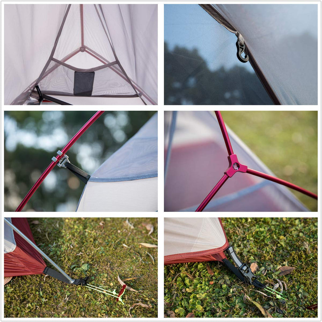 Naturehike Cloud-Up 2 Person Tent Lightweight Backpacking Tent With Footprint - Free Standing Ultralight Camping Hiking Backpack