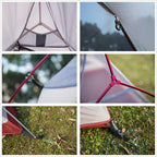 Naturehike Cloud-Up 2 Person Tent Lightweight Backpacking Tent With Footprint - Free Standing Ultralight Camping Hiking Backpack