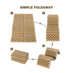 Redcamp Foam Hiking Seat Pad, Foldable Z Ultralight Sitting Pad For Camping Backpacking Stadium Outdoor, Green 2Pcs