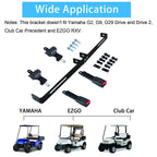 10L0L Golf Cart Belts Bracket Kit, 42 In Retractable Seat Belts For Yamaha, Ezgo Txt & Rxv, Club Car Ds, Club Car Perfect