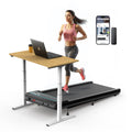 10% Incline Standing Under Desk Walking Pad Treadmill For Indoor Home Office - 2.5Hp Low Noise Running Treadmills With Smart Voi