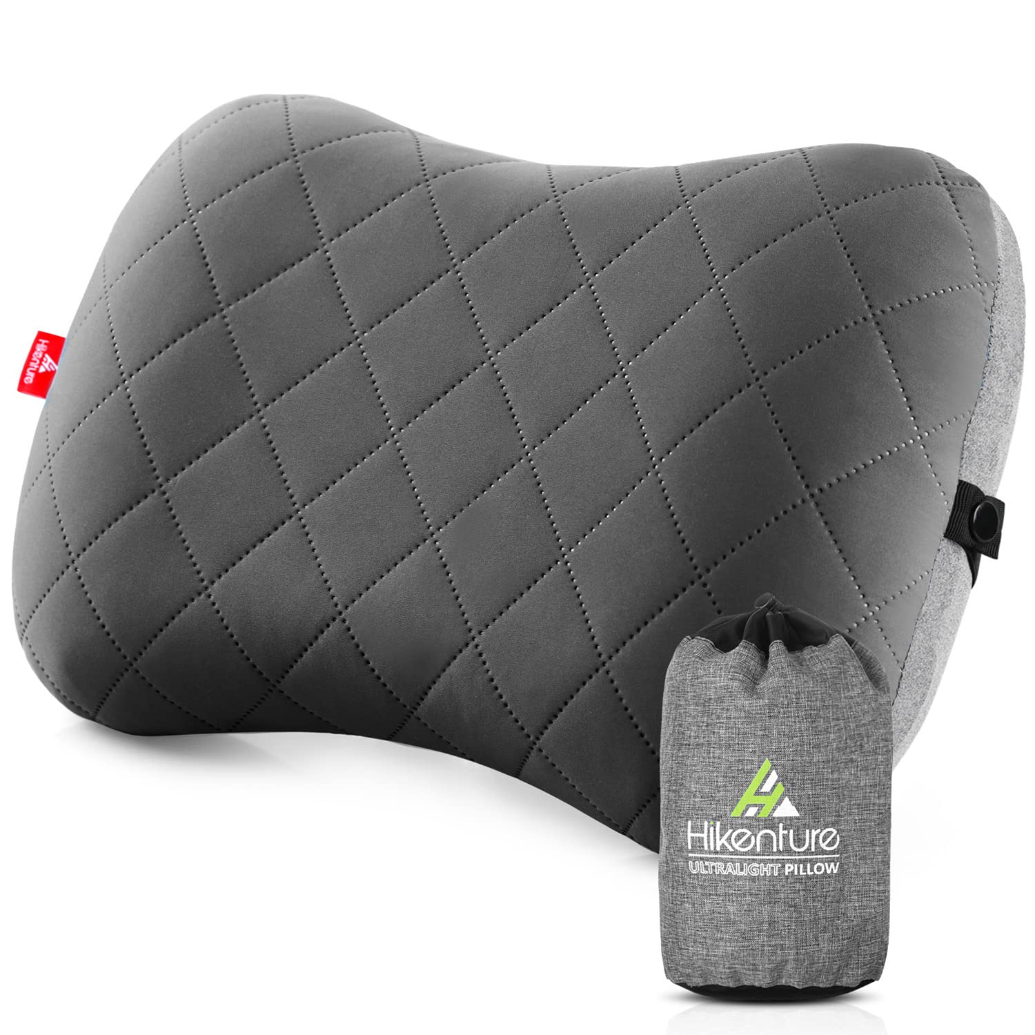 Hikenture Ultralight Inflatable Pillow With Removable Cover For Neck Lumber Support - Upgrade Washable Travel Air Pillows For Ca