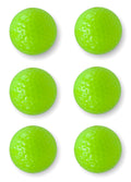 Infusion Miniature Golf Balls - Colored Mini Golf Balls - 6 Pack, Neon Green Color Balls