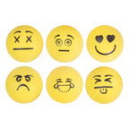 Stiga 6 Pack Emoji Table Tennis Balls - 40Mm Ittf Regulation Size And Weight Ping Pong Balls