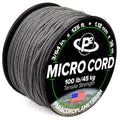 Paracord Planet Micro Paracord - Thin Braided Cord For Crafting, Fishing, And Diy Projects In 125 Ft Spools - Charcoal Gray