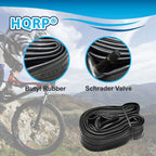 Hqrp 26'' X 1.75/1.95/2.125 Bike Tube Schrader Valve Replacement Compatible With Trek 3500 / Skye 26 Women'S / 820 / Lift+ / T 9