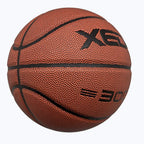 Xedge Basketball Size 5/6/7 Composite Leather Street Basketball Indoor Outdoor Game Ball With Needle,Pump And Carry Bag (Red-300