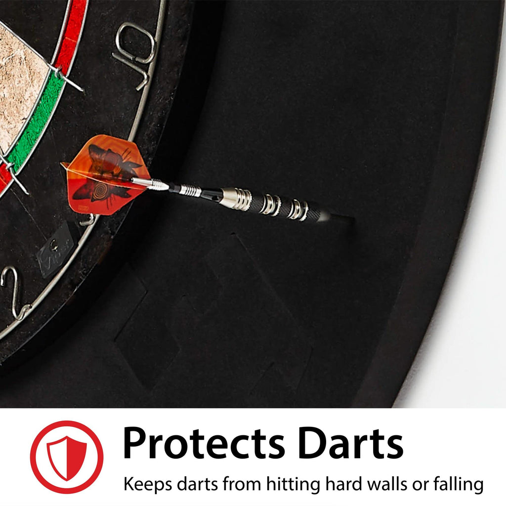 Viper By Gld Products Defender Dartboard Surround Wall Protector , Black