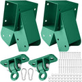 MorningRo Swing Brackets Set Swing Hangers with Mounting Parts for Outdoor Playground Backyard Equipment (4)