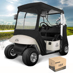 10L0L Golf Cart Enclosure Fit For 2 Passenger Ezgo Txt & Rxv, Waterproof Windproof Portable Transparent Golf Cart Cover Storage