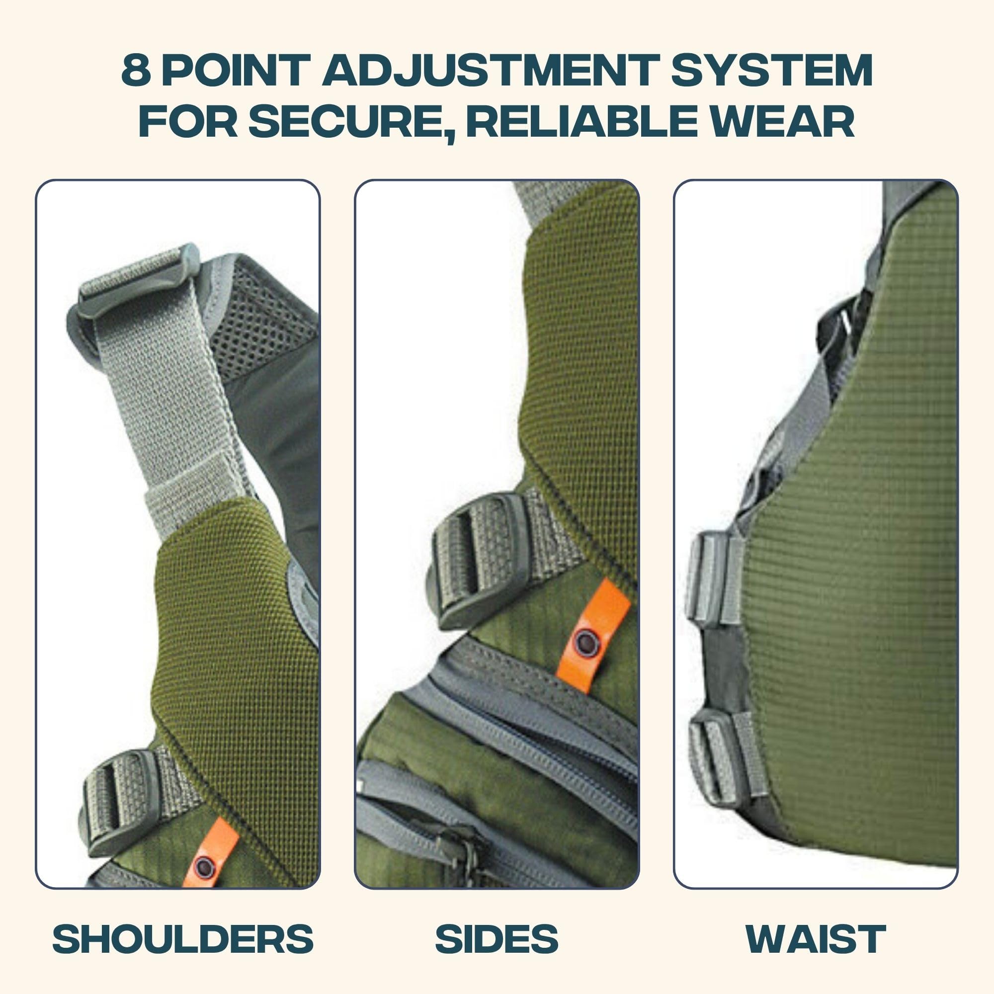 Stohlquist Keeper Fishing Lifejacket (Pfd)-Green-M