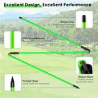 Rhino Valley Golf Alignment Sticks 3 Pack, 48 Collapsible Alignment Sticks For Aiming, Putting, Full Swing Trainer, Golf Alignme