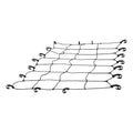 Curt 18201 65 X 38-Inch Elastic Cargo Net With Hooks For Roof Basket