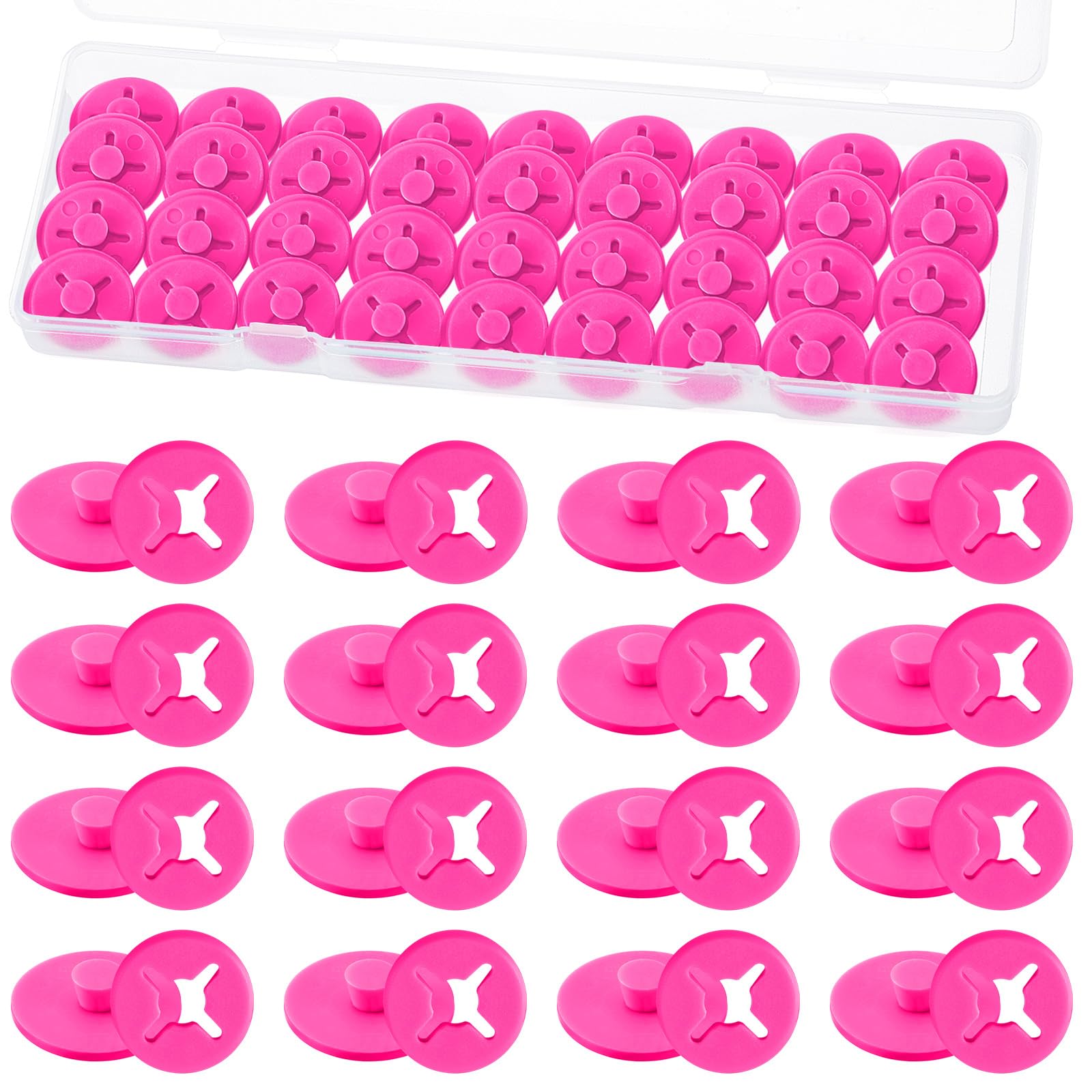 Juexica Running Bib Clips Race Number Buckle Fixing System Triathlon Race Bib Holder Marathon Fastener Holder for Field Event (R