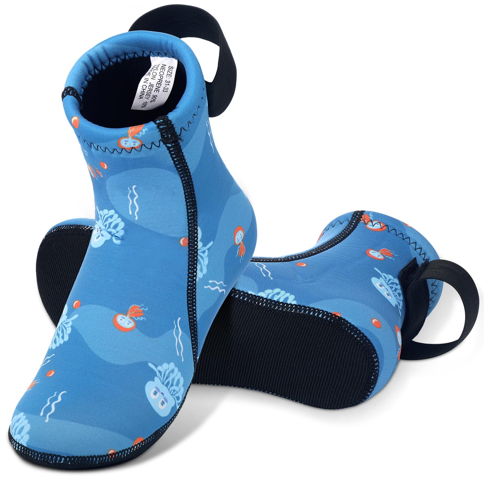 Croloose Kids Water Socks 3mm Neoprene Socks for Kids Warm in Cold Water Swim Boots Toddlers Diving Boots Anti-Slip Wetsuit Sand