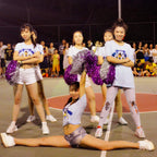 Baotongle 12 Pcs Cheerleading Squad Spirited Fun Poms Pompoms Cheer Costume Accessory For Party Dance Sports (Slivery)