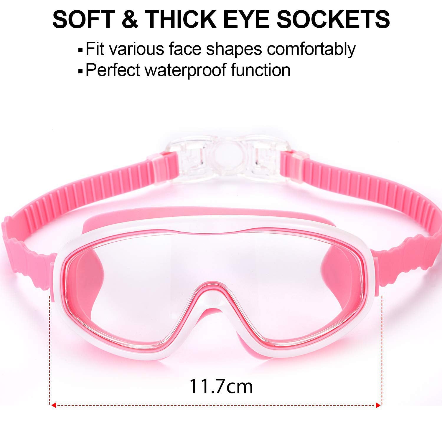 2 Pack Kids Swim Goggles, Swimming Glasses For Children From 3 To 15 Years Old