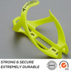 Corki Cycles Bike Water Bottle Holder, Right Side Pull Water Bottle Cage For Road & Mountain Bikes Yellow 2-Pack
