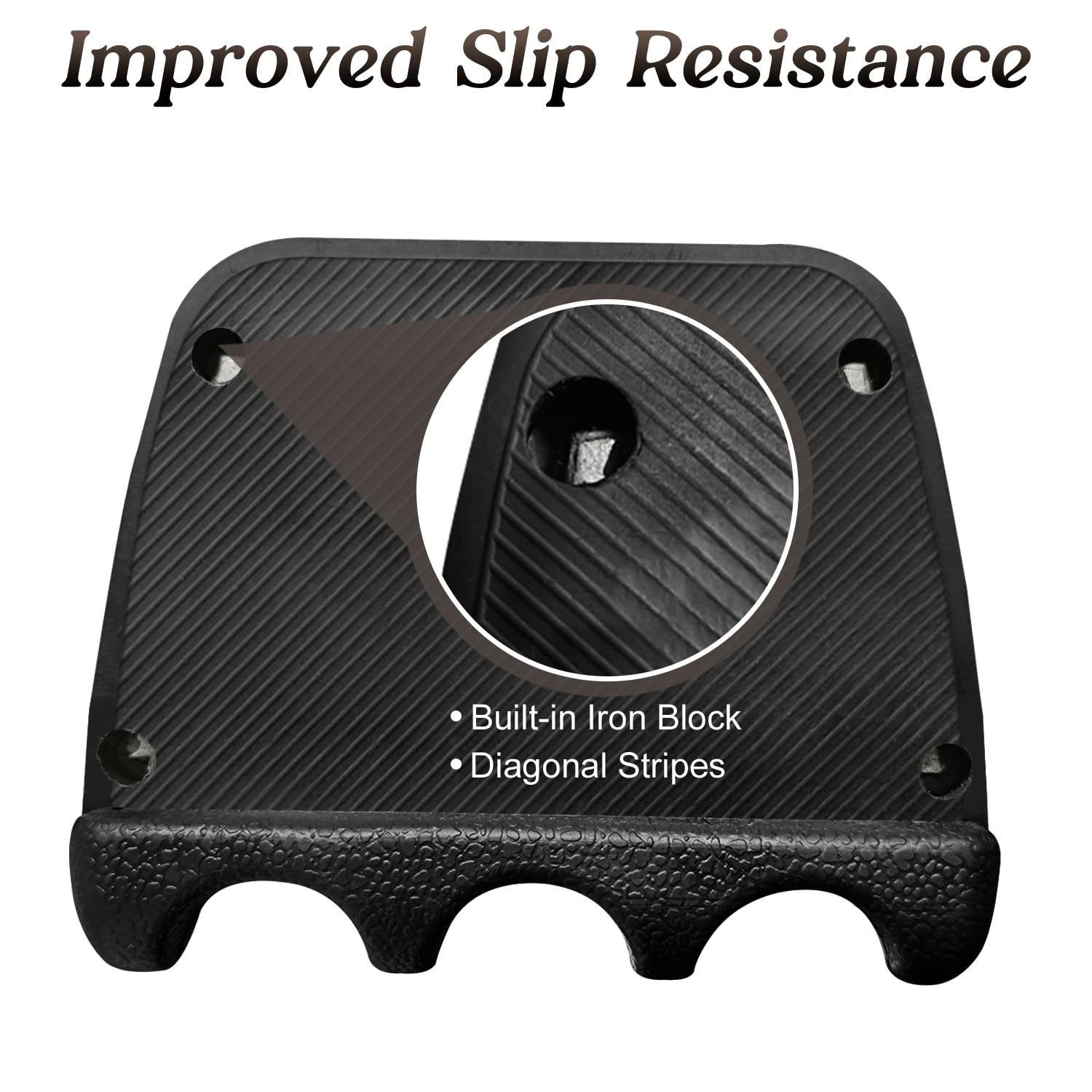 Naissgo Cue Rest Cue Stick Holder Pool Cue Holder (3-Holes)