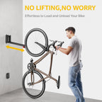 monTEK Swivel Bike Wall Mount, No Heavy Lifting Required Bike Wall Mount, Bike Hangers for Garage, Space-Saving Bike Rack Garage