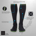 Wetsox Frictionless Wetsuit Boot Socks Slip Easily In/Out Of Gear (Black, Medium)