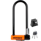 Kryptonite Evolution Mini-9 Bike U-Lock, Heavy Duty Anti-Theft Sold Secure Gold Bicycle U Lock, 14Mm Shackle With Mounting Brack