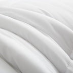 Bedtreat Hotel Comforter Queen, Down Alternative Comforter With Corner Tabs - All Season Quilted Queen Size 240 Gsm White Comfor