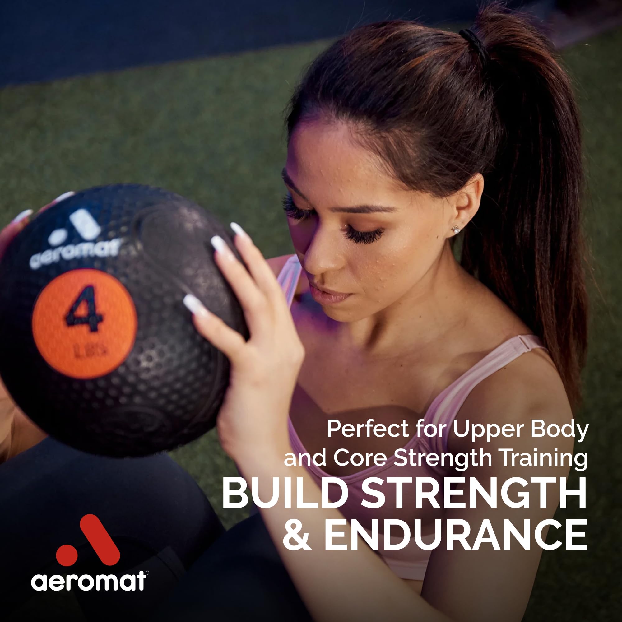 Aeromat Extreme Elite 4 Lb Medicine Balls For Exercise - 9'' Diameter Workout Ball, Weighted Balls For Exercise, Weight Ball, Wa