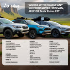 D-Hive Unbeatable Durability Suv Air Mattress For Car Camping, Durable Extra Thick 300D Oxford Fabric, Quick Easy Set-Up W/Elect