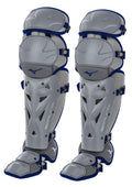 Mizuno Samurai Fastpitch Softball Women's Shin Guards 15, GREY-NAVY