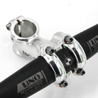 Meische 31.8 Stem 90Mm Mountain Bike Stem, 35 Degree Bicycle Stem Riser Short Handlebar Stem For Mtb, Road Bike, Bmx(Glossy Silv