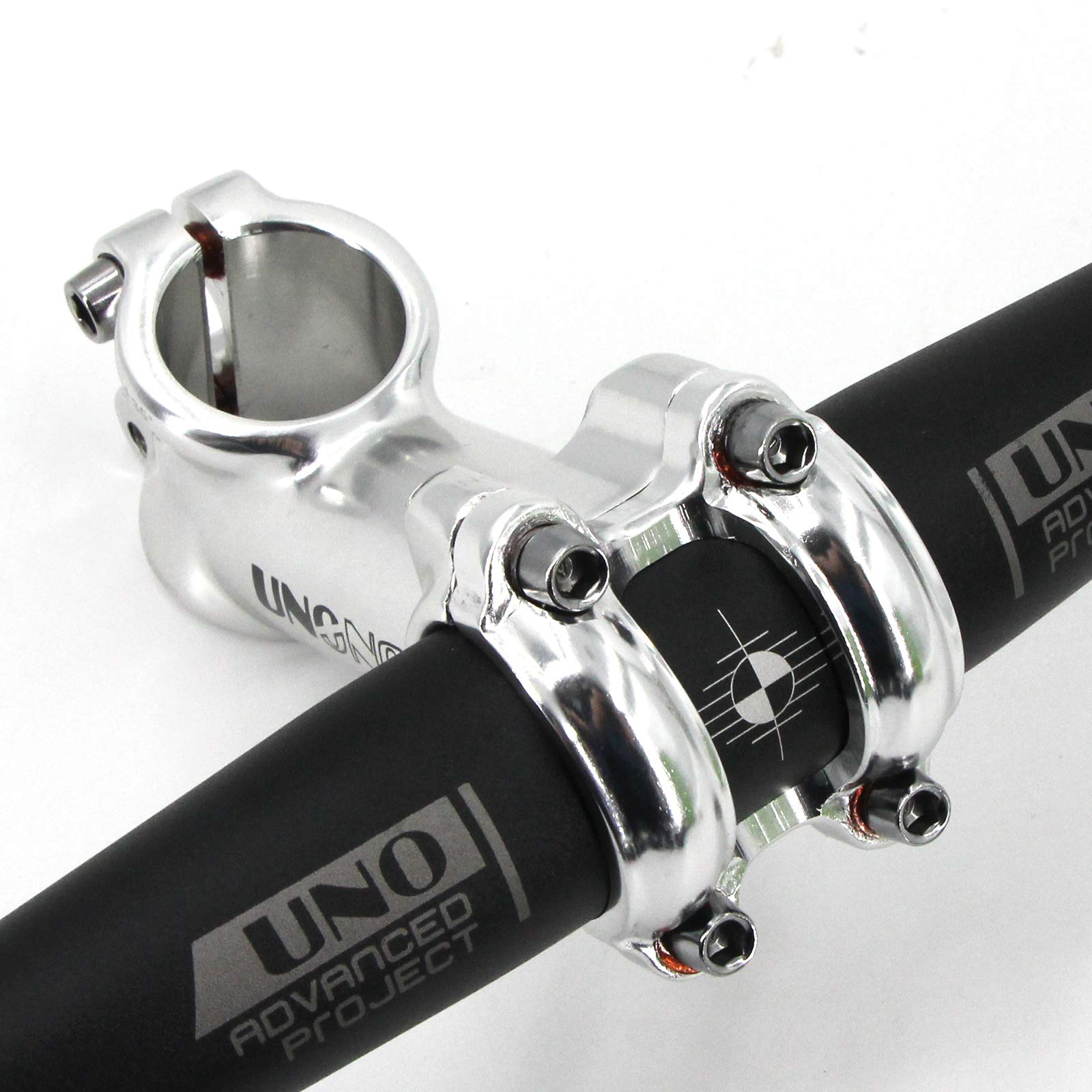 Meische 31.8 Stem 90Mm Mountain Bike Stem, 35 Degree Bicycle Stem Riser Short Handlebar Stem For Mtb, Road Bike, Bmx(Glossy Silv