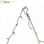 Docazoo Docapole Big-Reach Pole Hook Attachment For Extension Pole | Telescopic Pole Hook For Hanging Lights | Christmas Lights
