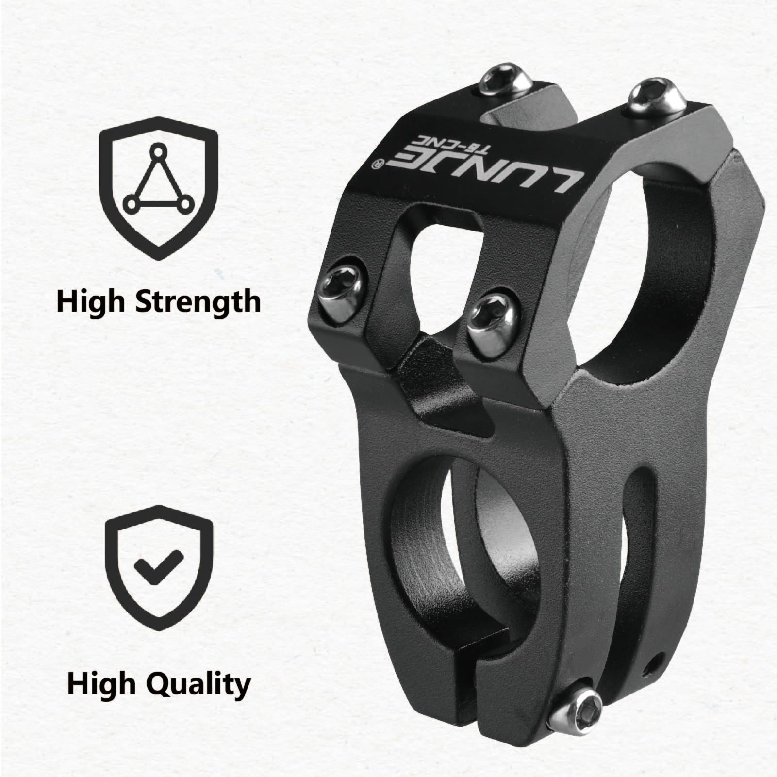 Jeelad Bike Stem 25.4/31.8 45Mm Mountain Bike Bicycle Stem Short Handlebar Stem Riser For Most Bicycle, Road Bike, Mtb, Bmx, Cyc