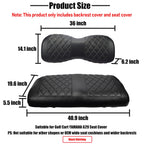Nokins Golf Cart Yd Diamond Seat Cover For Yamaha Drive/Drive 2 Original Regular Seat Cushion, No Stapler, Golf Cart Vinyl Repla