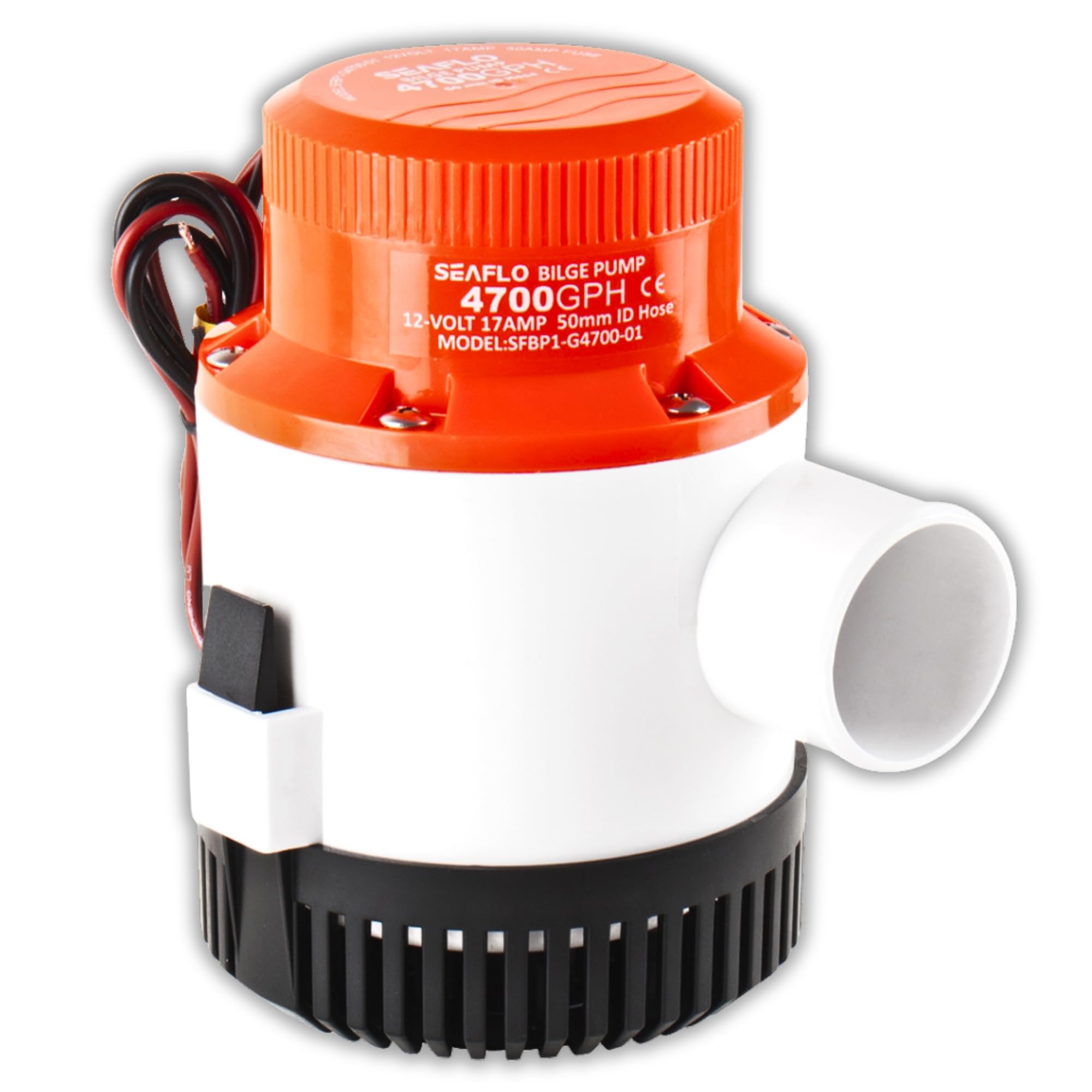 Seaflo 4700 Gph 12V Heavy Duty Electric Bilge Pump (4700Gph 12V)