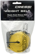 Cressi Quick-Release Elastic Belt With Metal Buckle, Yellow, One Size