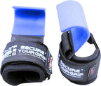 Heavy Duty Pro Metal Lifting Steel Hooks Double Stitching Non-Slip Resistant Coating Neoprene Padded Power Weightlifting Trainin