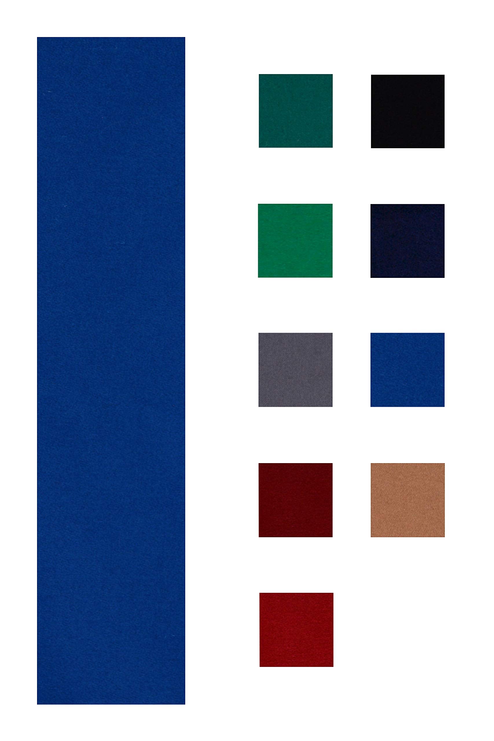 Accuplay 20 oz Pre Cut Pool Table Felt - Billiard Cloth Blue for 9 Table