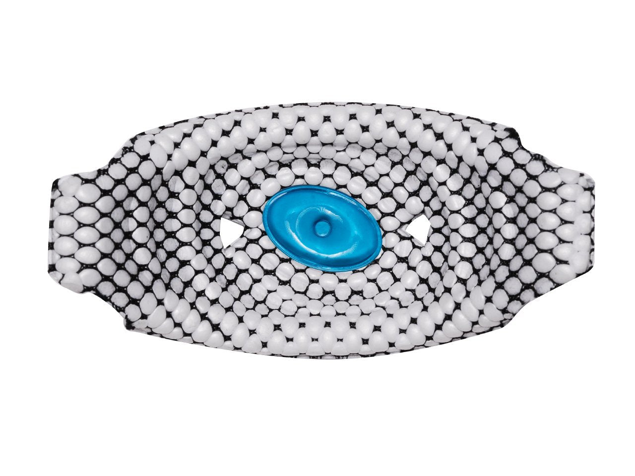 Sportstar Victory T-Rex Hurricane Gel Football Chinstrap (White, S/M)