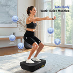 Todo Vibration Plate Exercise Machine Whole Body Vibration Machine With Remote Control For Pain Relief, Lymphatic Drainage, Weig